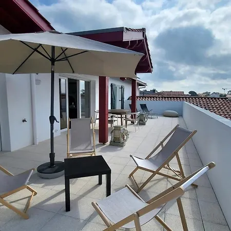 T4 Roof 10 Min Erretiega Daire Bidart